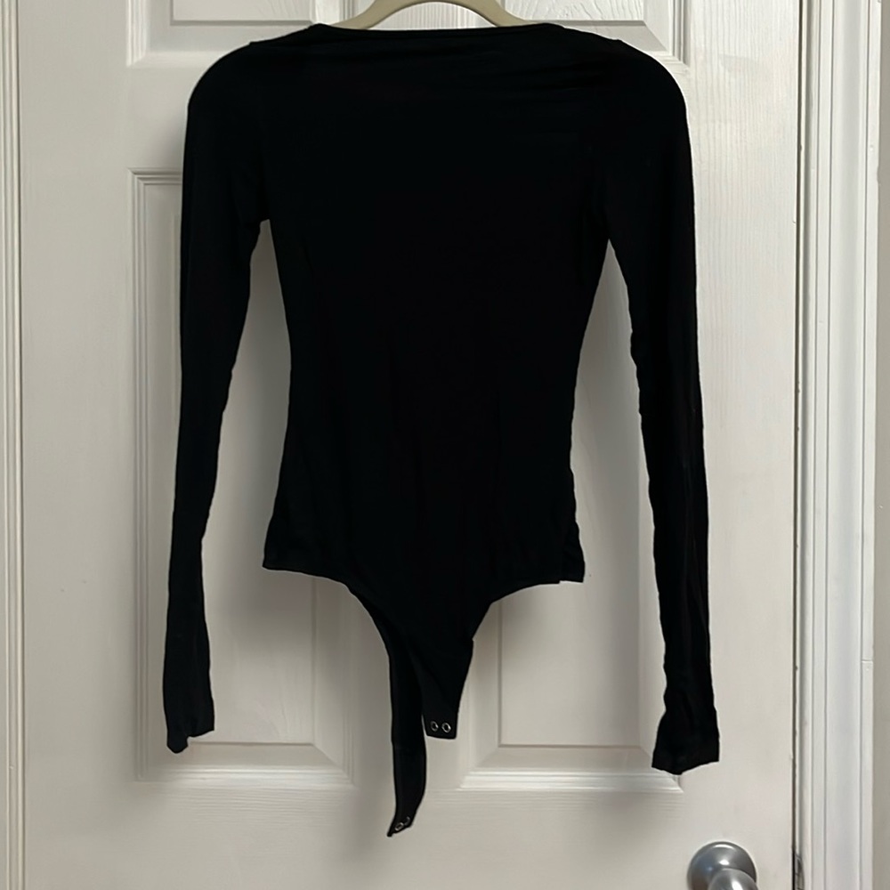 ADOLDE backless black bodysuit XS